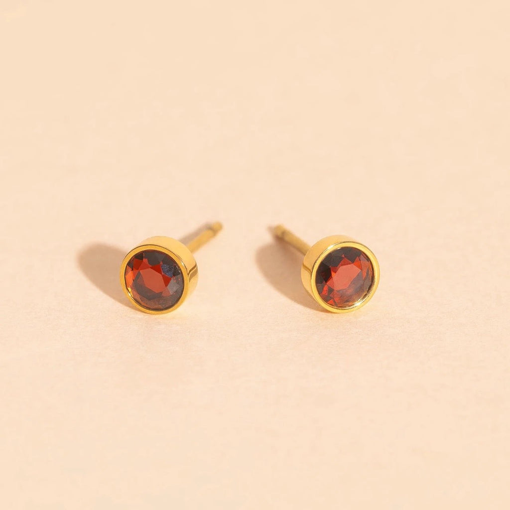 January Birthstone Stud Earrings by Oh Clementine