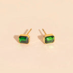 May Birthstone Stud Earrings by Oh Clementine