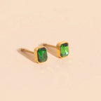 May Birthstone Stud Earrings by Oh Clementine