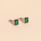 May Birthstone Stud Earrings by Oh Clementine
