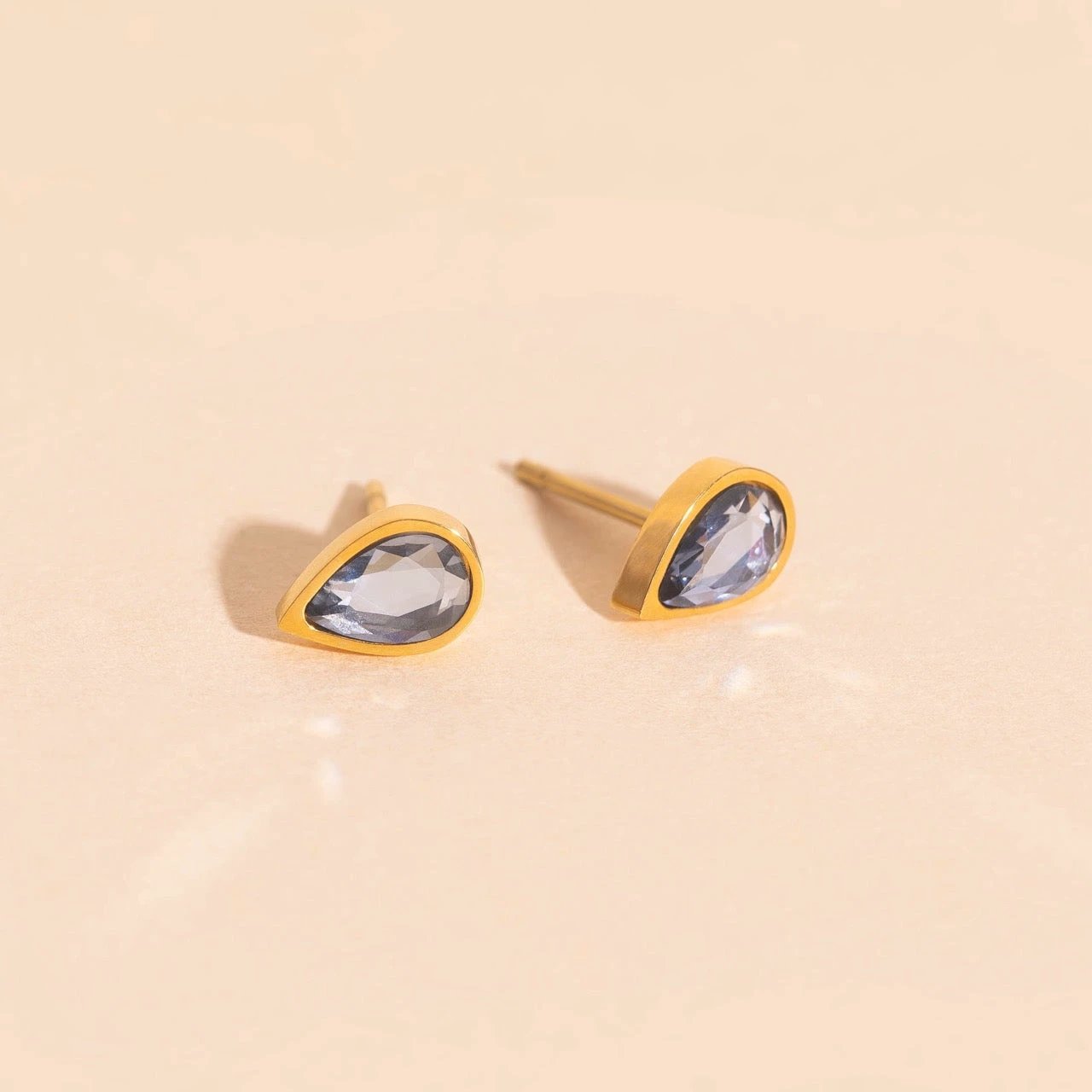 June Birthstone Stud Earrings by Oh Clementine
