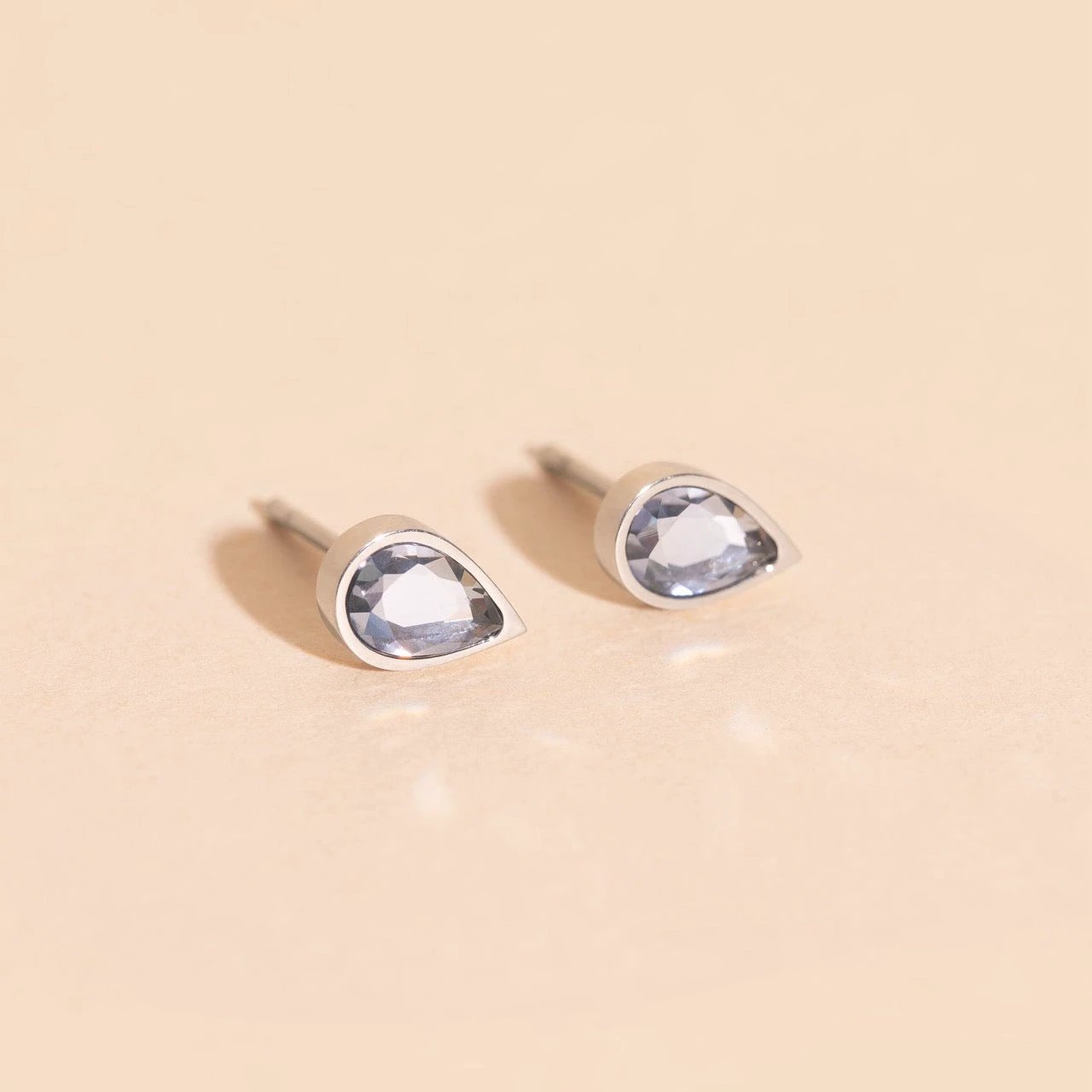 June Birthstone Stud Earrings by Oh Clementine