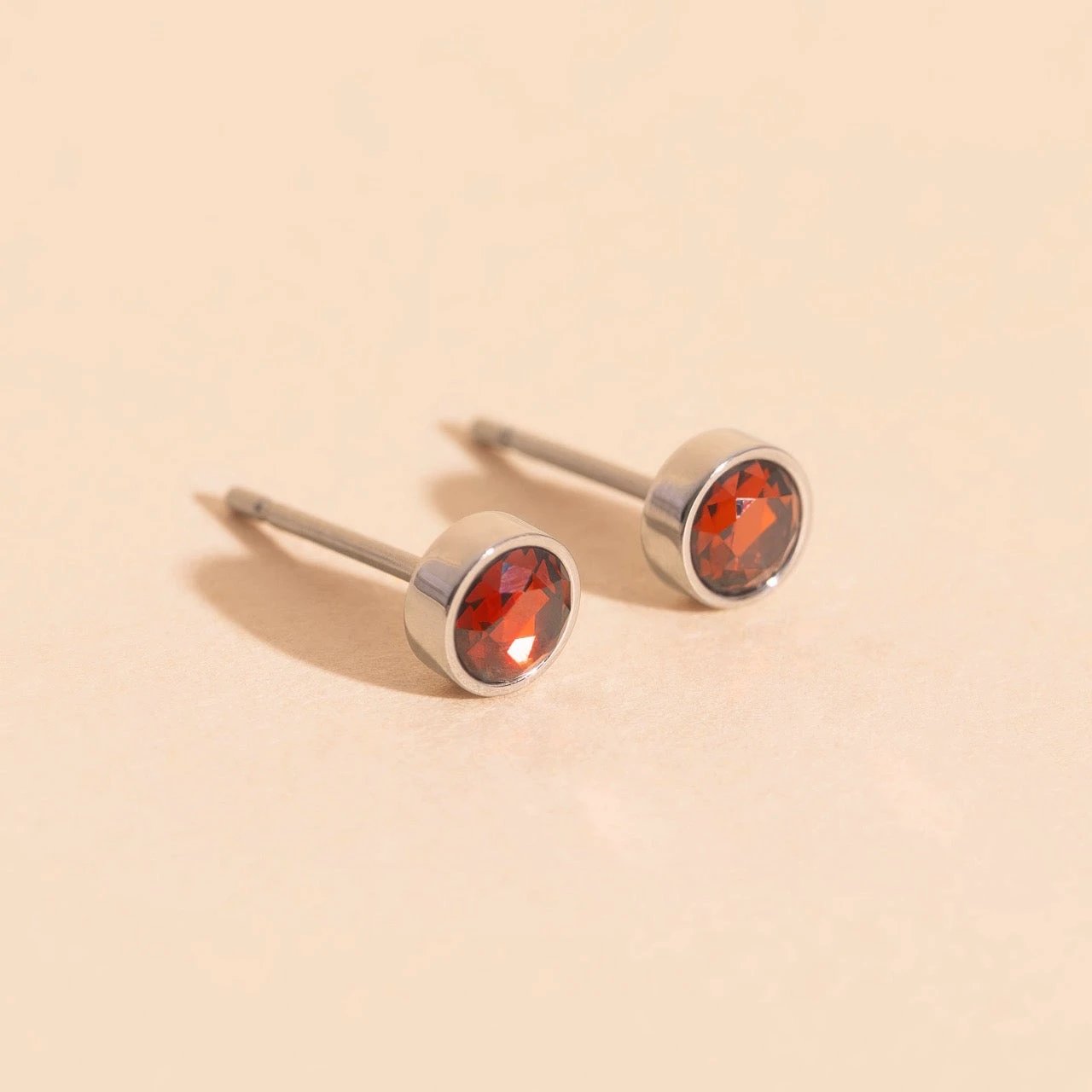 January Birthstone Stud Earrings by Oh Clementine