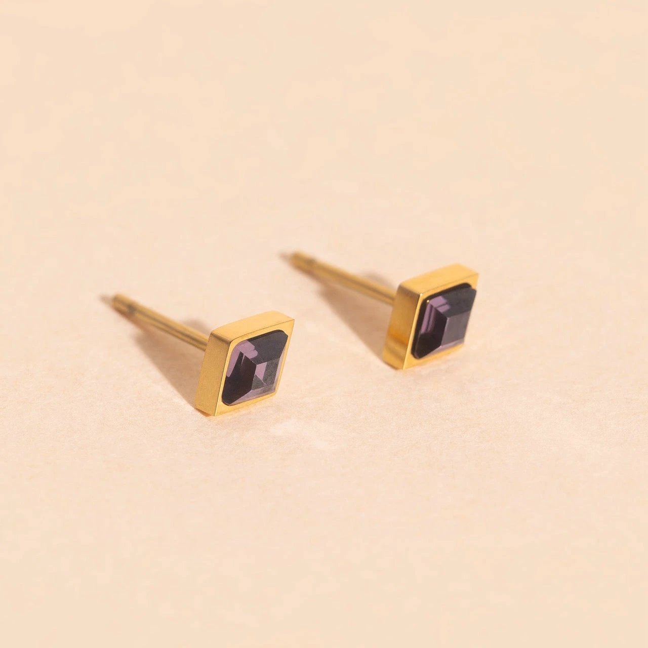 February Birthstone Stud Earrings by Oh Clementine