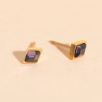 February Birthstone Stud Earrings by Oh Clementine