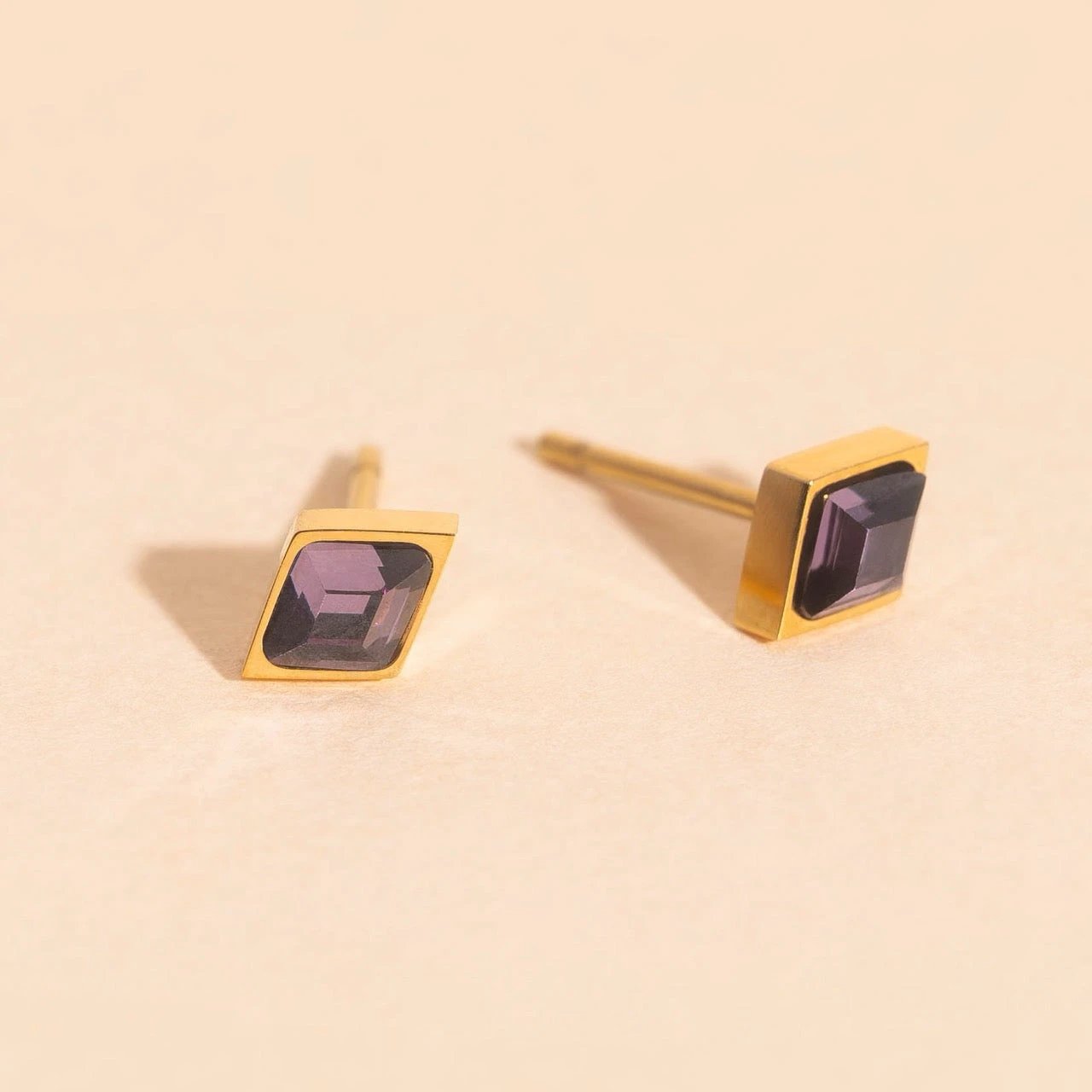 February Birthstone Stud Earrings by Oh Clementine