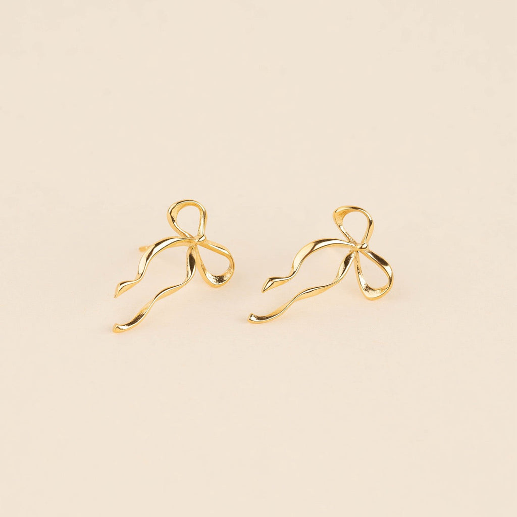 Dainty Bow Stud Earrings