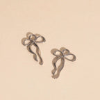 Ribbon Bow Huggie Hoop Charms by Oh Clementine