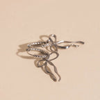 Dainty Bow Huggie Hoop Charms by Oh Clementine
