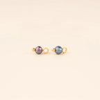 Natural Pearl Huggie Hoop Charms by Oh Clementine