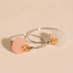 Blush Trio Huggie Hoop Charms by Oh Clementine