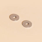 Disc Rounded Huggie Hoop Charms by Oh Clementine