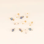 Natural Pearl Huggie Hoop Charms by Oh Clementine