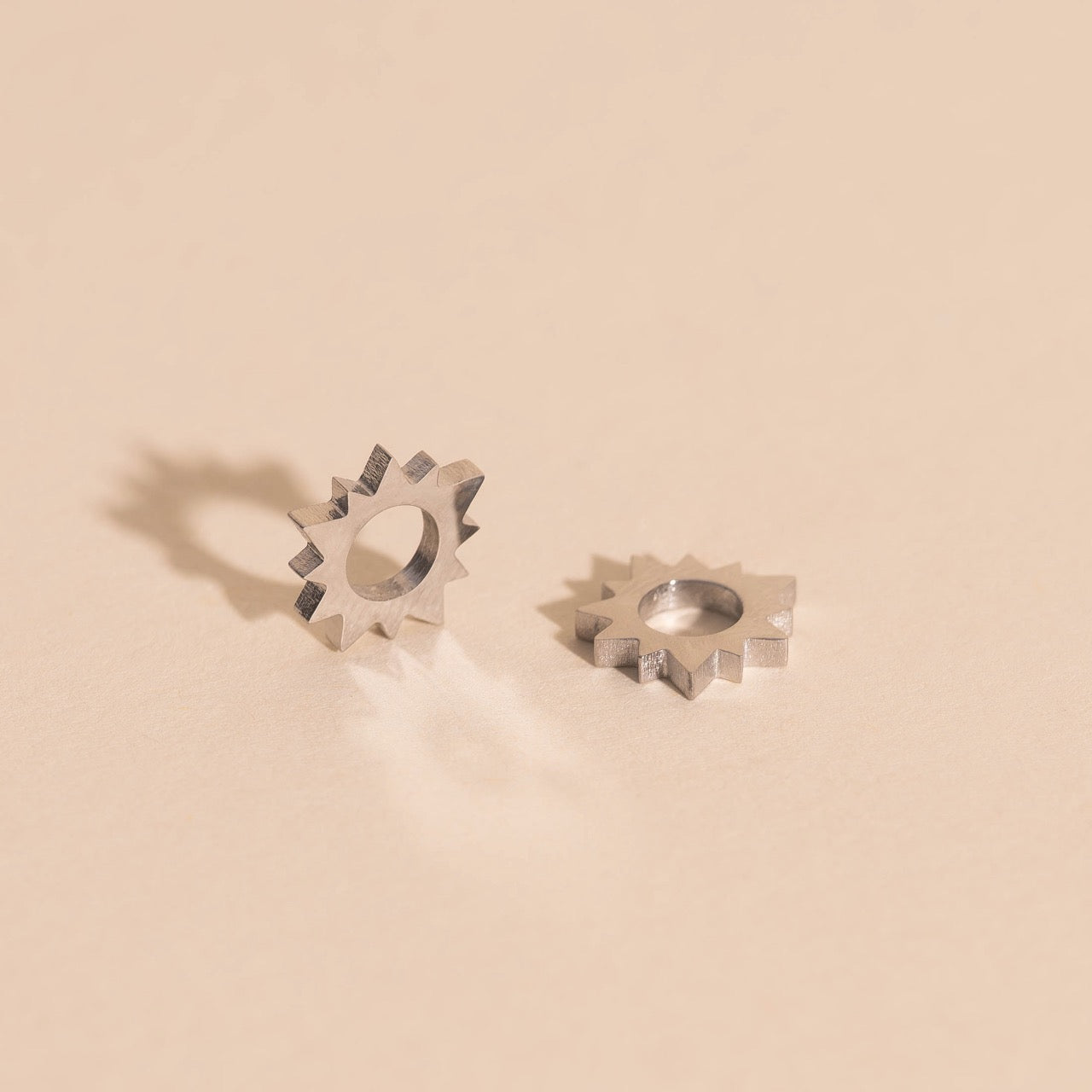 Sunburst Huggie Hoop Charms