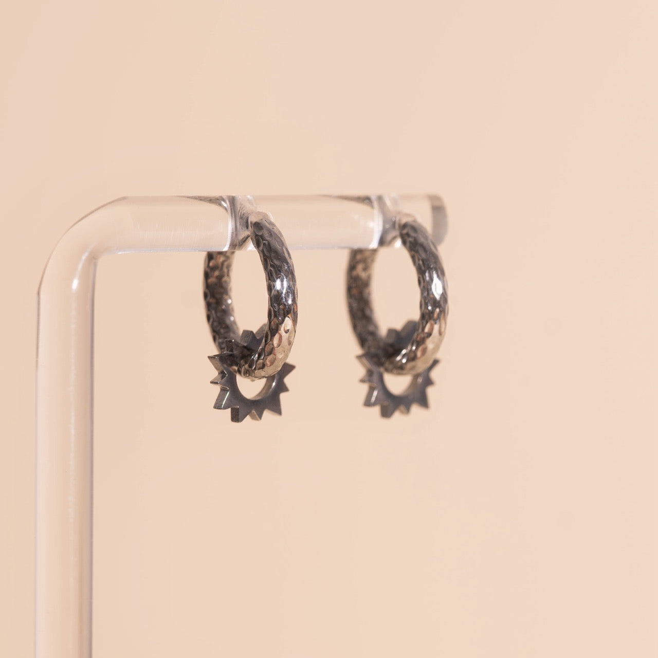 Sunburst Huggie Hoop Charms