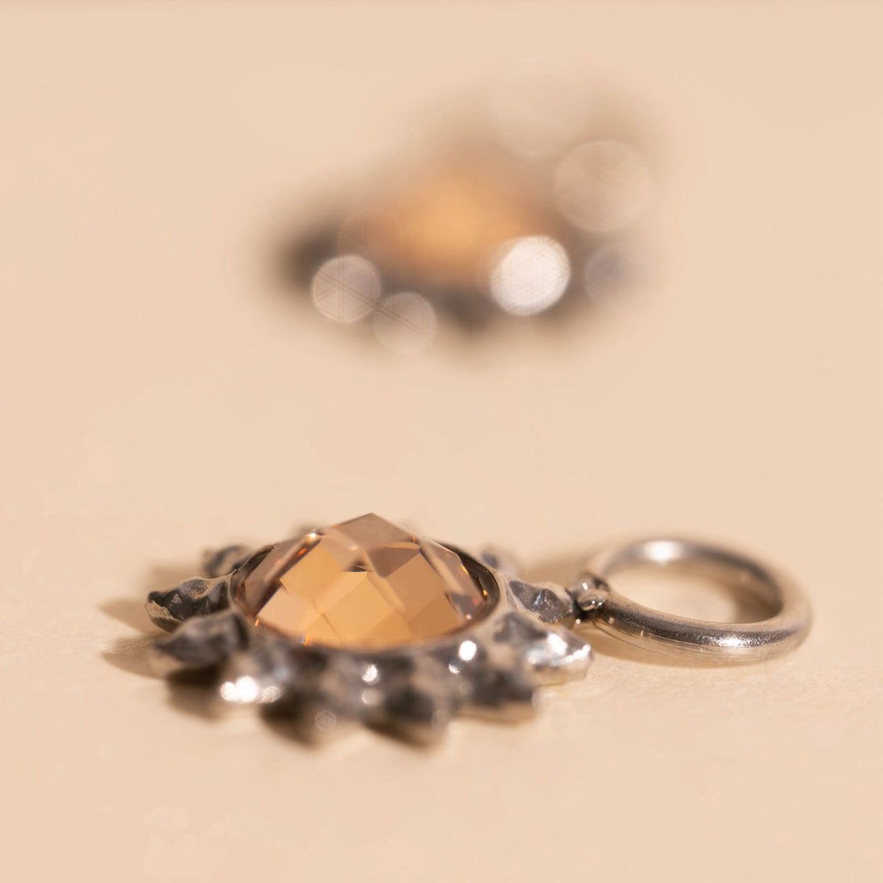 Sun Huggie Hoop Charms