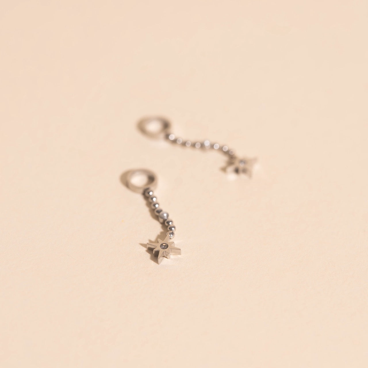Dangle Starburst Huggie Hoop Charms