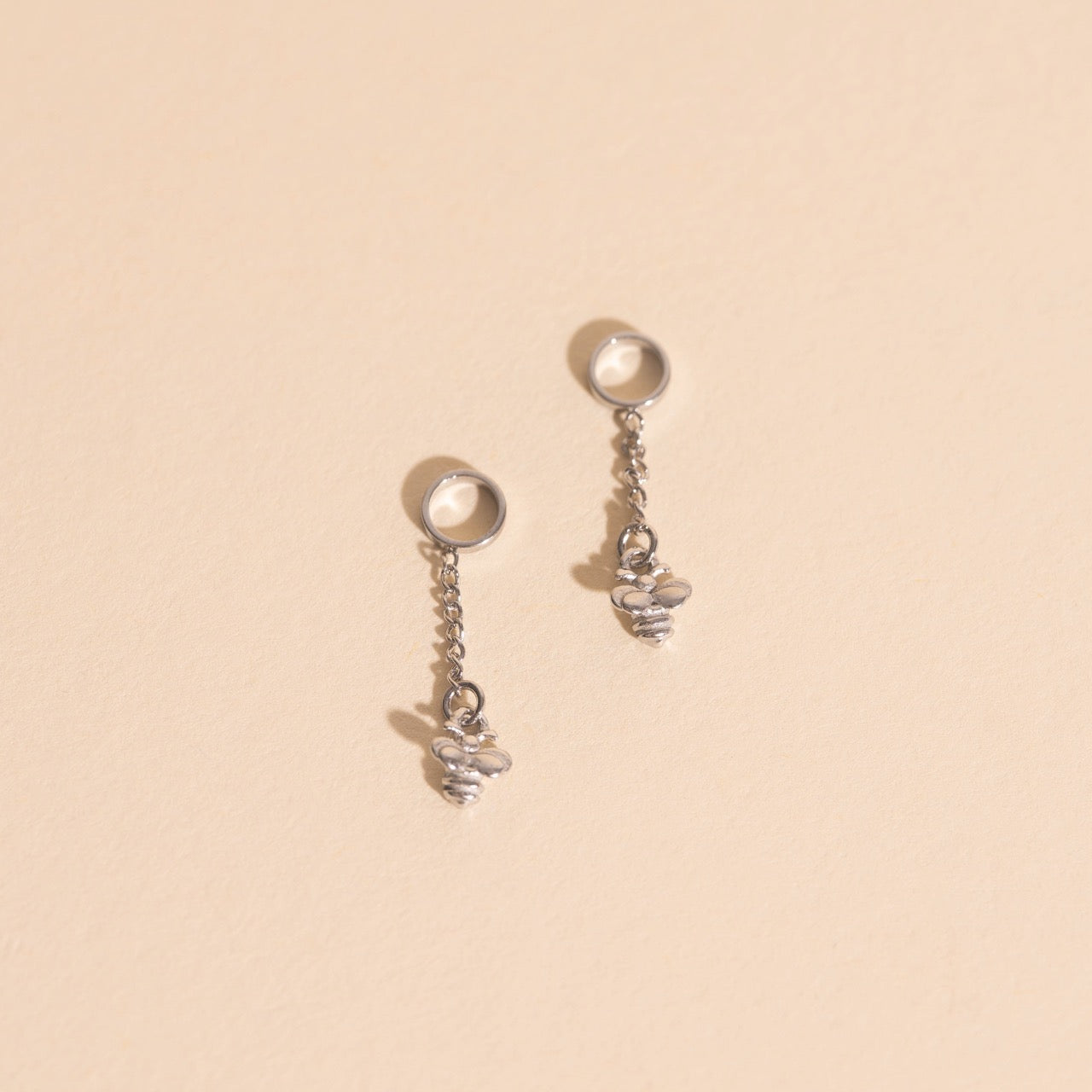 Mini Bumble Bee Huggie Hoop Charms