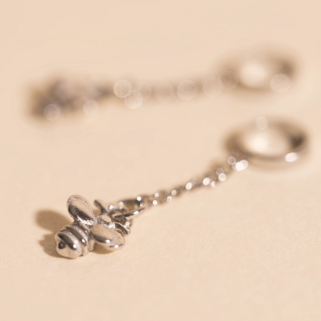 Mini Bumble Bee Huggie Hoop Charms