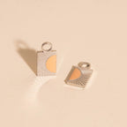 Split Sunburst Huggie Hoop Charms by Oh Clementine