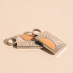 Split Sunburst Huggie Hoop Charms by Oh Clementine