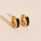 Color Chunky Huggie Hoop Earrings by Oh Clementine