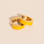 Color Chunky Huggie Hoop Earrings by Oh Clementine