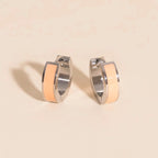 Color Chunky Huggie Hoop Earrings by Oh Clementine