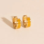Color Chunky Huggie Hoop Earrings by Oh Clementine