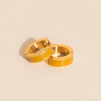 Color Chunky Huggie Hoop Earrings by Oh Clementine