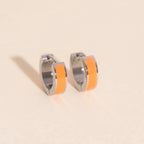 Color Chunky Huggie Hoop Earrings by Oh Clementine