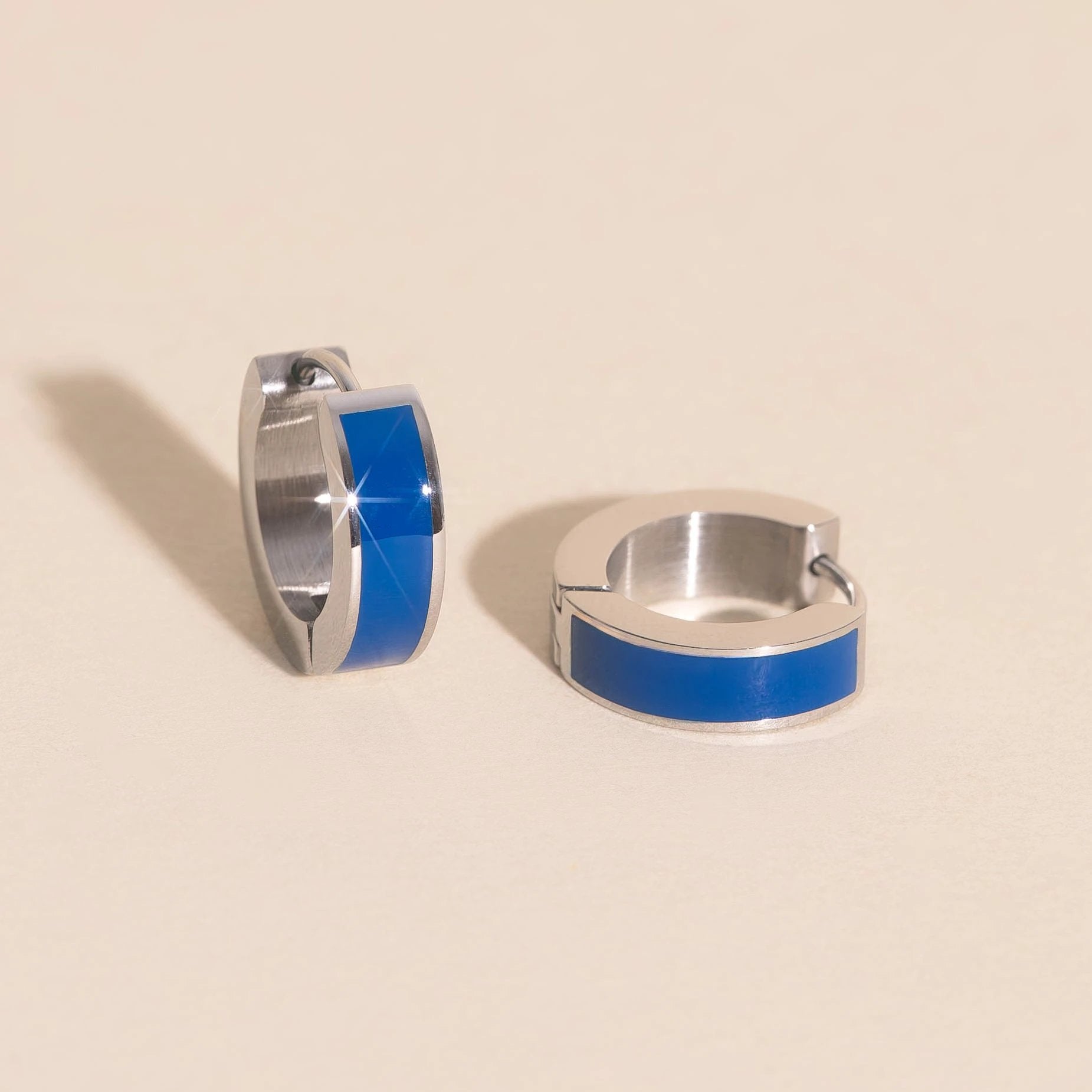 Color Chunky Huggie Hoop Earrings by Oh Clementine