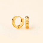 Oh Clem Chunky Huggie Hoop Earrings by Oh Clementine