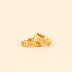Oh Clem Chunky Huggie Hoop Earrings by Oh Clementine