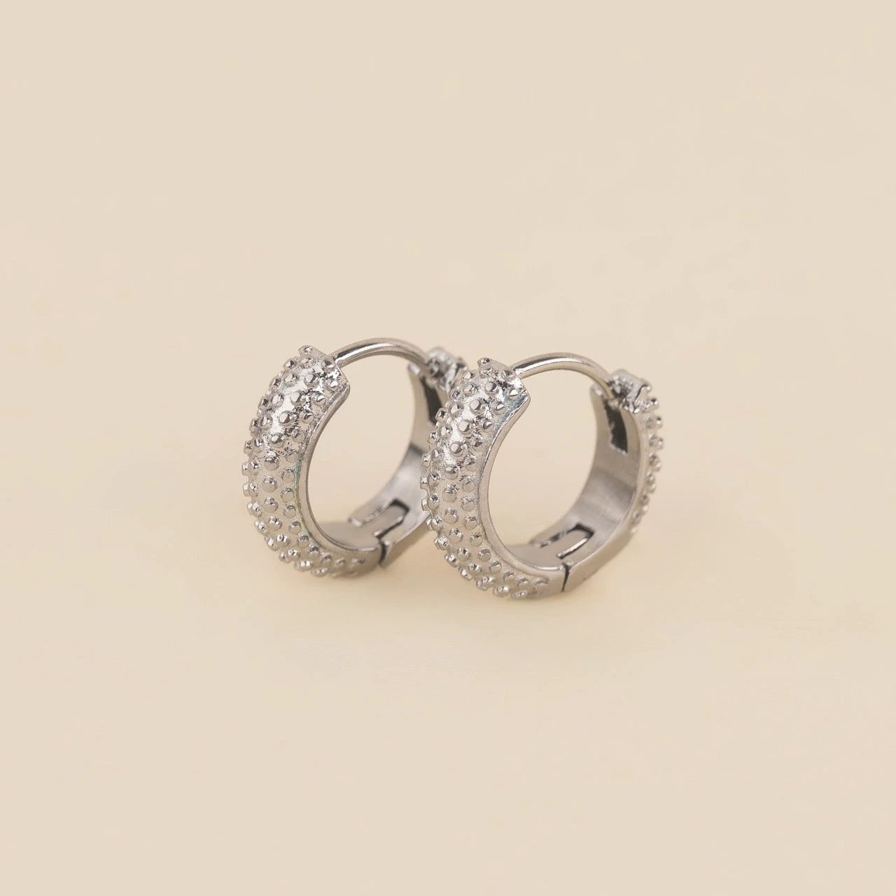 Party Chunky Huggie Hoop Earrings by Oh Clementine