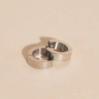 Smooth Chunky Huggie Hoop Earrings by Oh Clementine