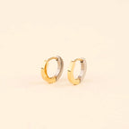 Split Metal Huggie Hoop Earrings by Oh Clementine