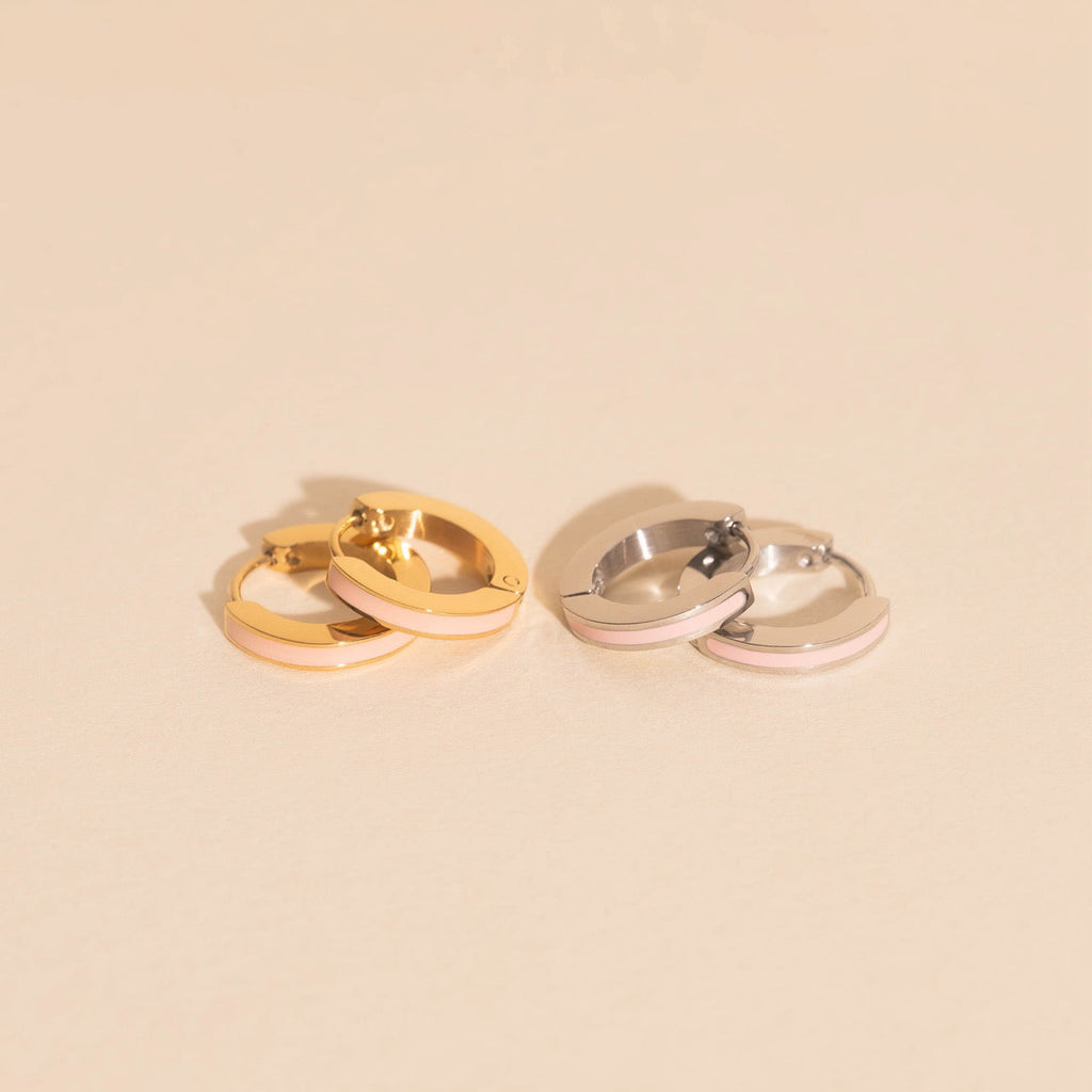 Color Huggie Hoop Earrings