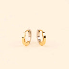 Split Metal Huggie Hoop Earrings by Oh Clementine