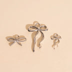 Ribbon Bow Huggie Hoop Charms by Oh Clementine