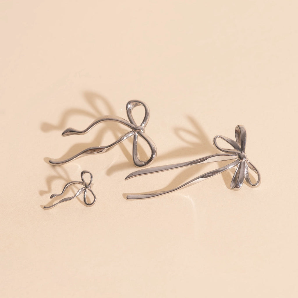 Dainty Bow Stud Earrings