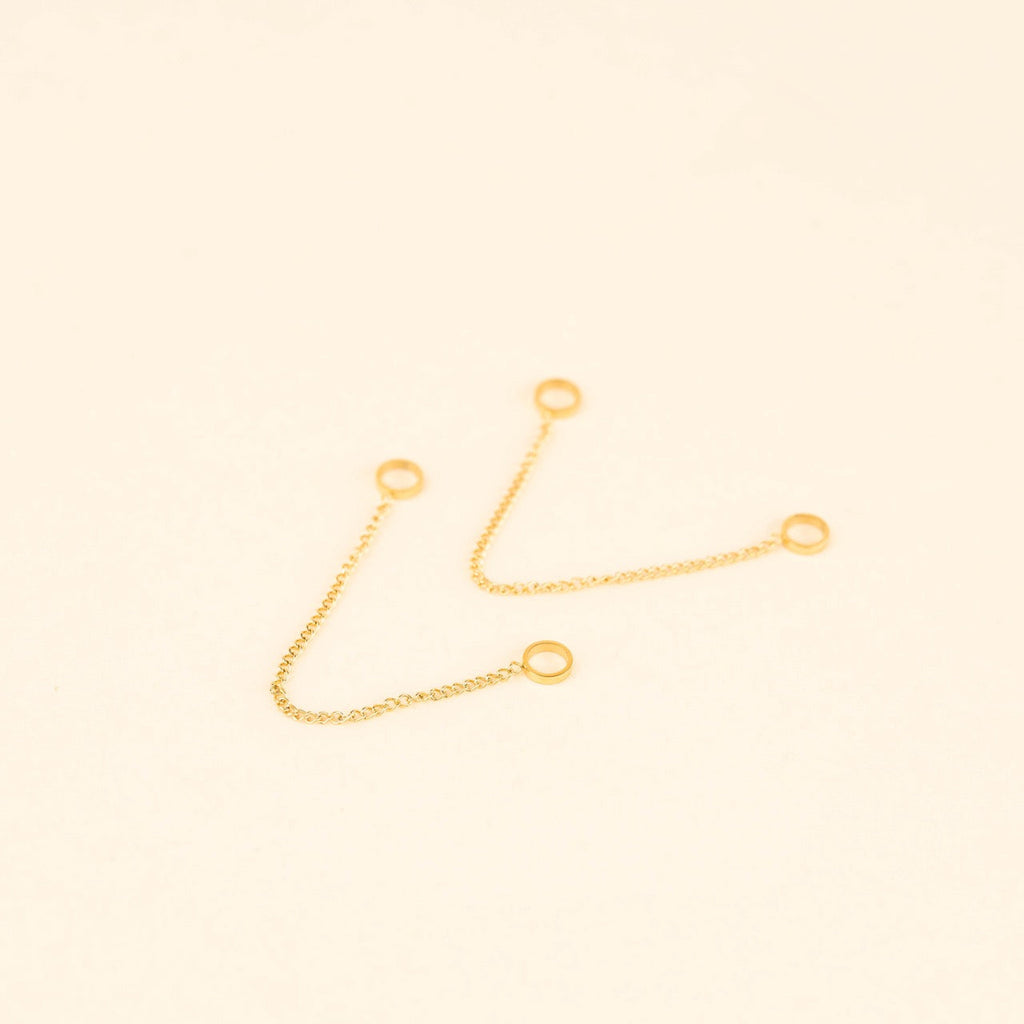 Fine Chain Huggie Hoop Chains