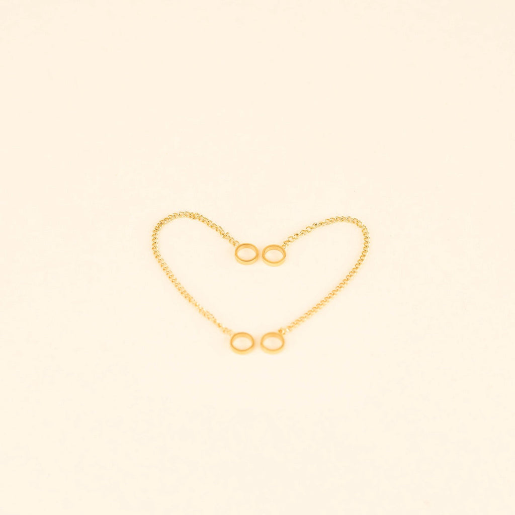 Fine Chain Huggie Hoop Chains