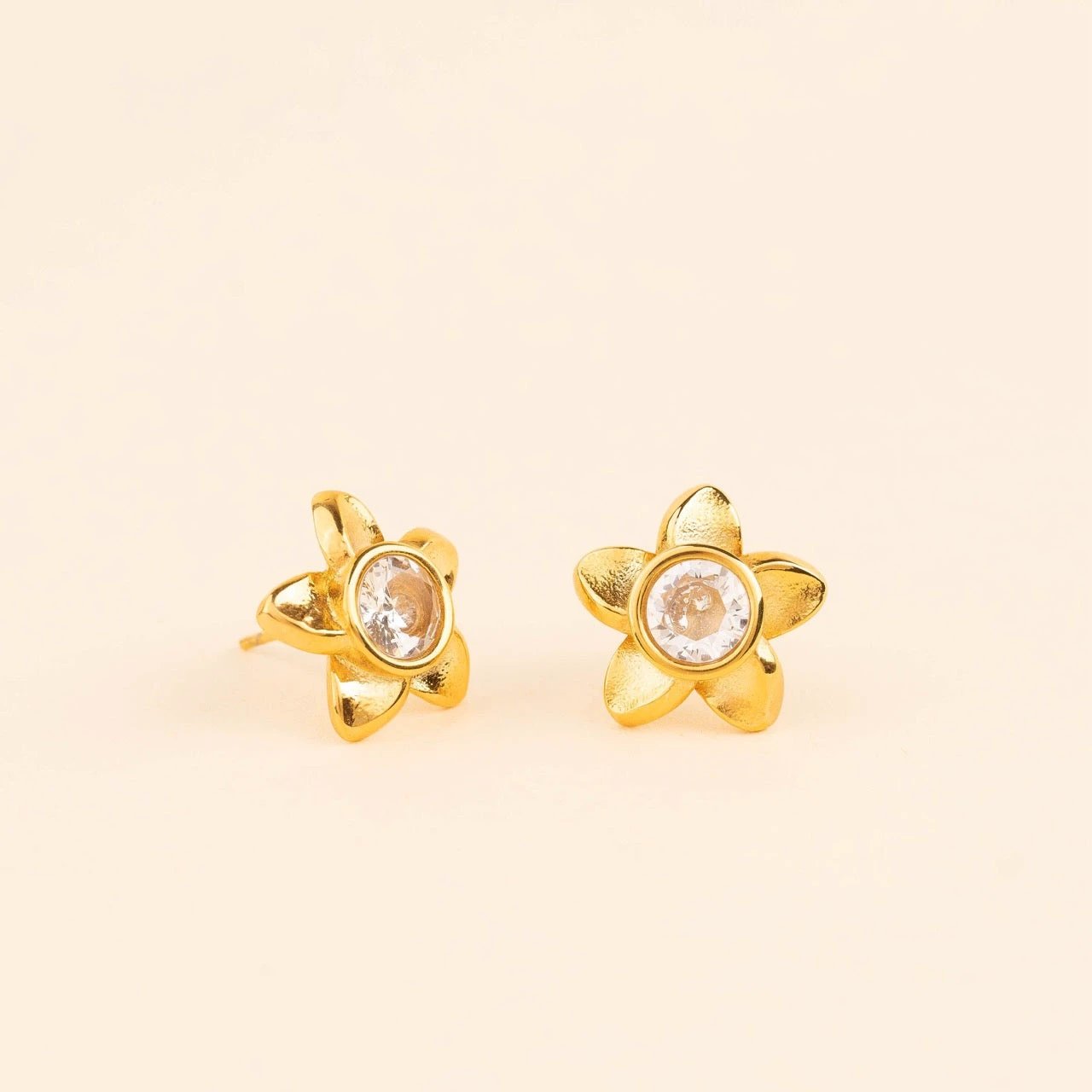 Plumeria Flower Stud Earrings by Oh Clementine