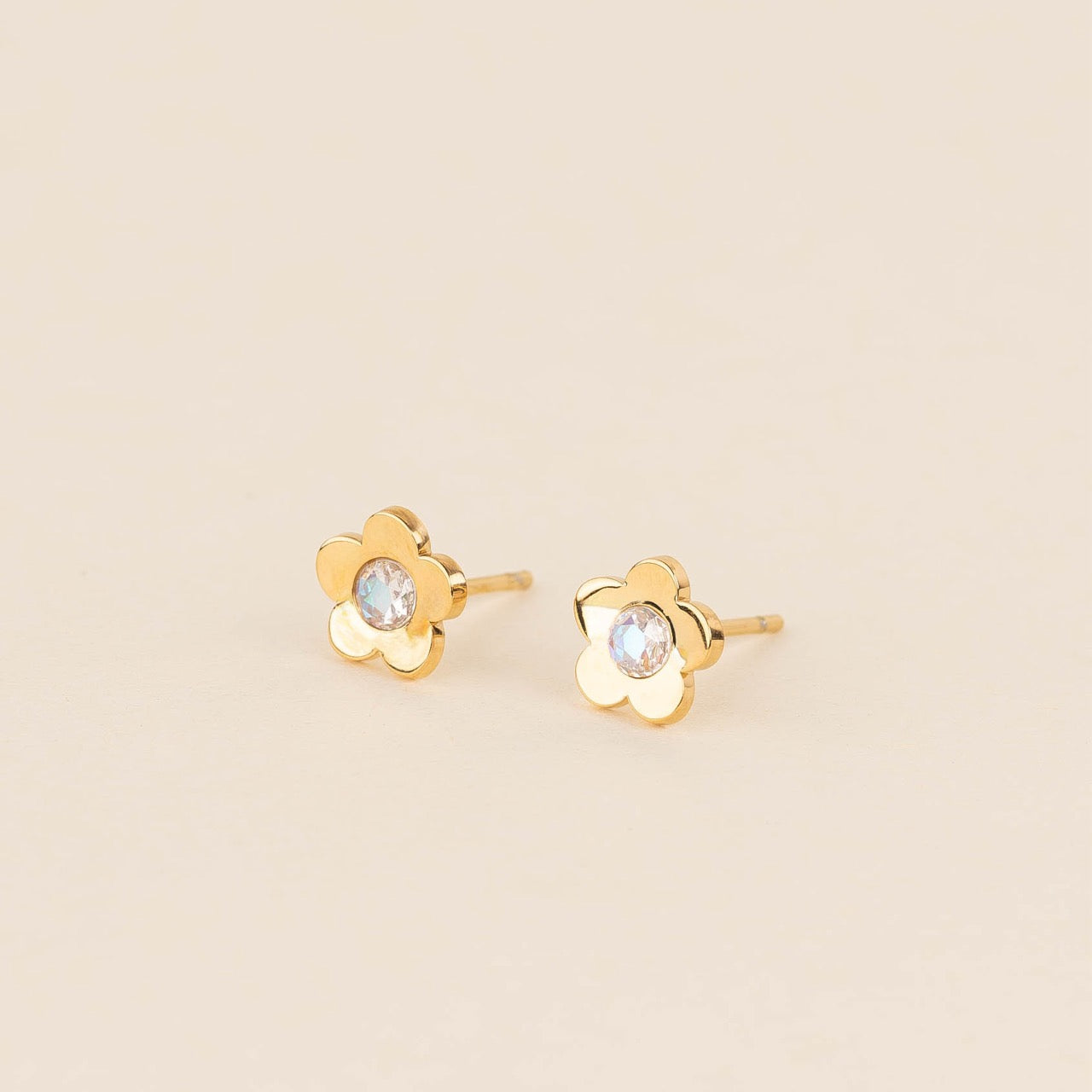 Mini Iridescent Flower Studs