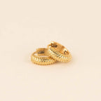 Party Chunky Huggie Hoop Earrings by Oh Clementine