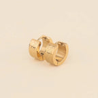 Paisley Super Chunky Huggie Hoop Earrings by Oh Clementine