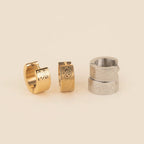 Paisley Super Chunky Huggie Hoop Earrings by Oh Clementine