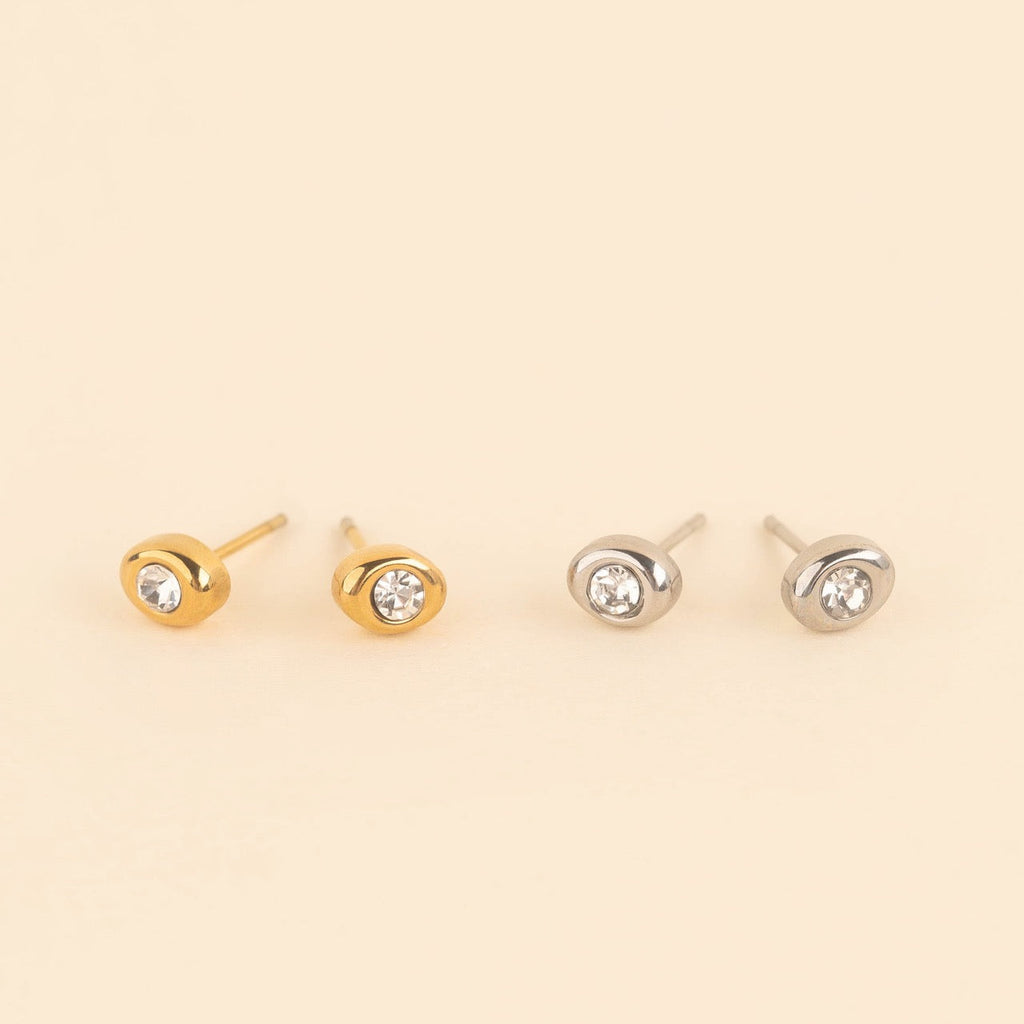 Mini Crystal Stud Earrings