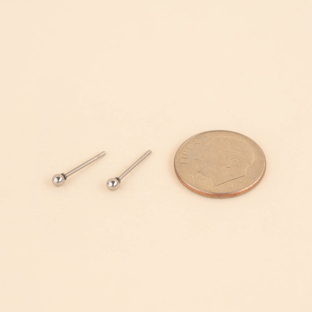 Tiny Ball Stud Earrings
